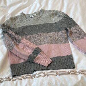 &Isla Women's Pink and Gray Sweater